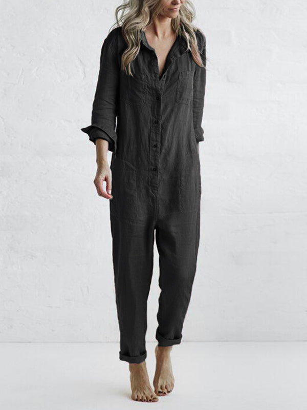 Mirla | Bekväm jumpsuit med midjebälte-Eva Jonsson