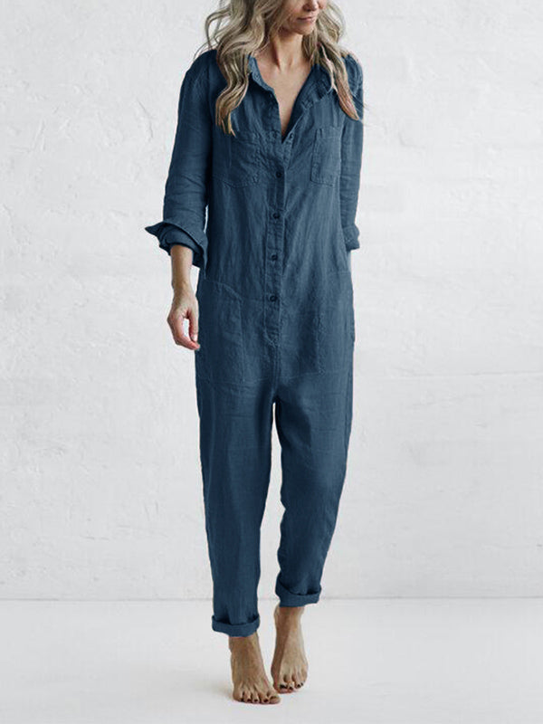 Mirla | Bekväm jumpsuit med midjebälte-Eva Jonsson