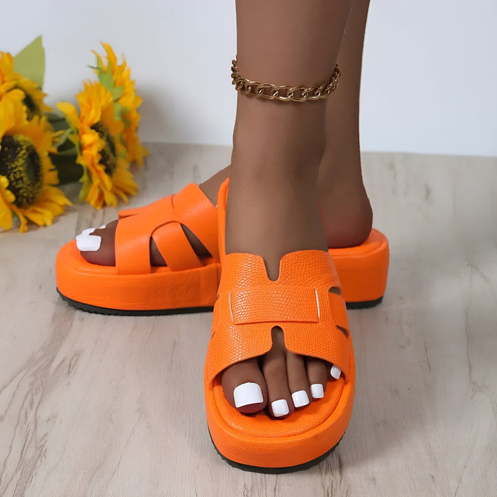 Mirla | Bekväma Flip Flops Sandaler med Tjock Sula och Halkfri-Eva Jonsson