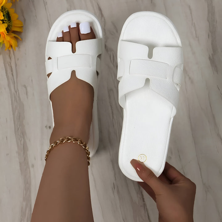 Mirla | Bekväma Flip Flops Sandaler med Tjock Sula och Halkfri-Eva Jonsson