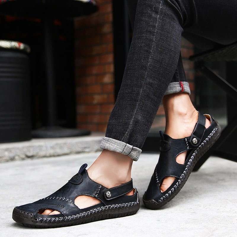 Mirla | Bekväma sandaler med justerbart rem och halkfri sula-Eva Jonsson