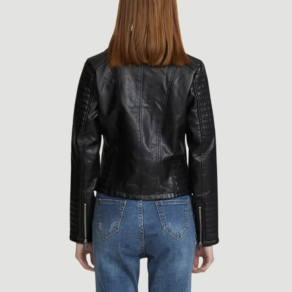 Mirla | Biker Konstläderjacka-Eva Jonsson