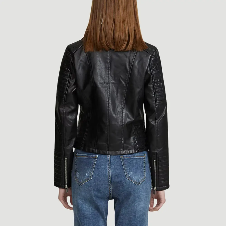 Mirla | Biker Konstläderjacka-Eva Jonsson