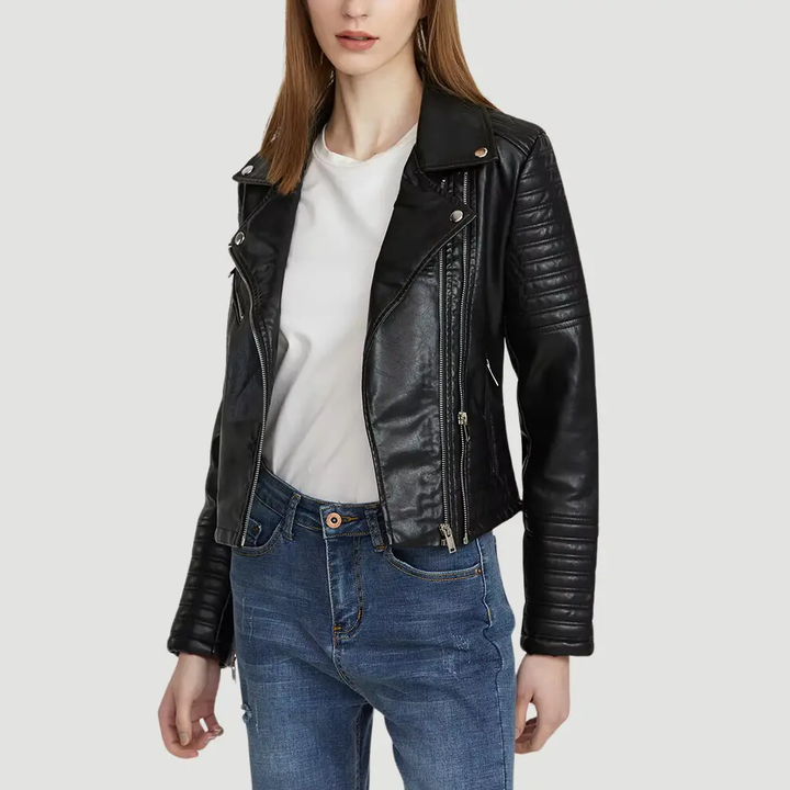 Mirla | Biker Konstläderjacka-Eva Jonsson