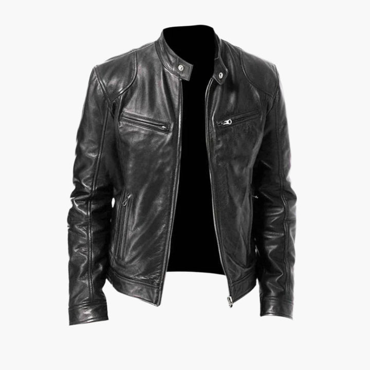 Mirla | Biker Konstläderjacka - Klassisk Stil för Vardag & Fritid-Eva Jonsson