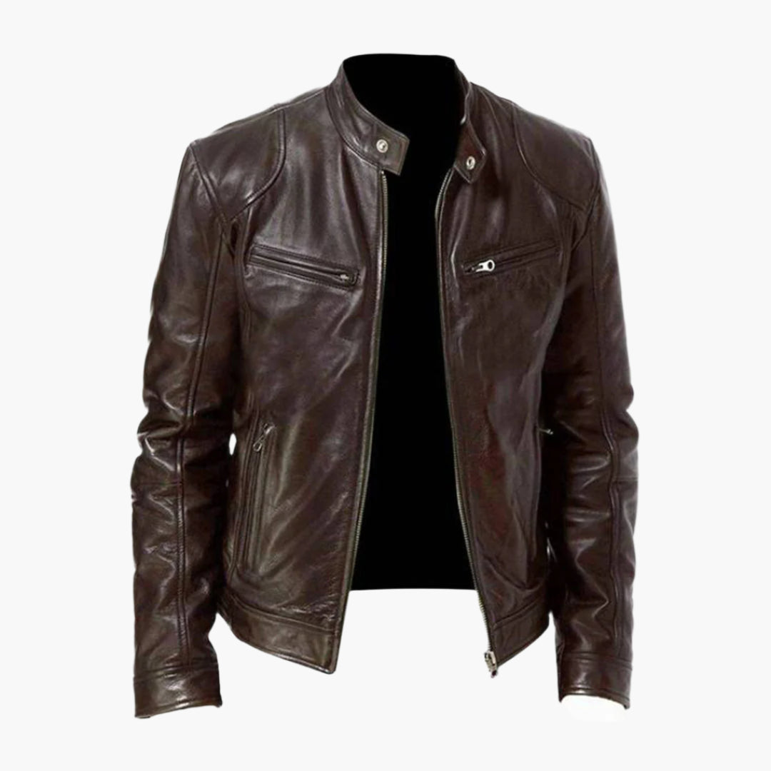 Mirla | Biker Konstläderjacka - Klassisk Stil för Vardag & Fritid-Eva Jonsson