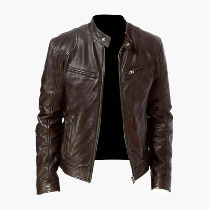 Mirla | Biker Konstläderjacka - Klassisk Stil för Vardag & Fritid-Eva Jonsson