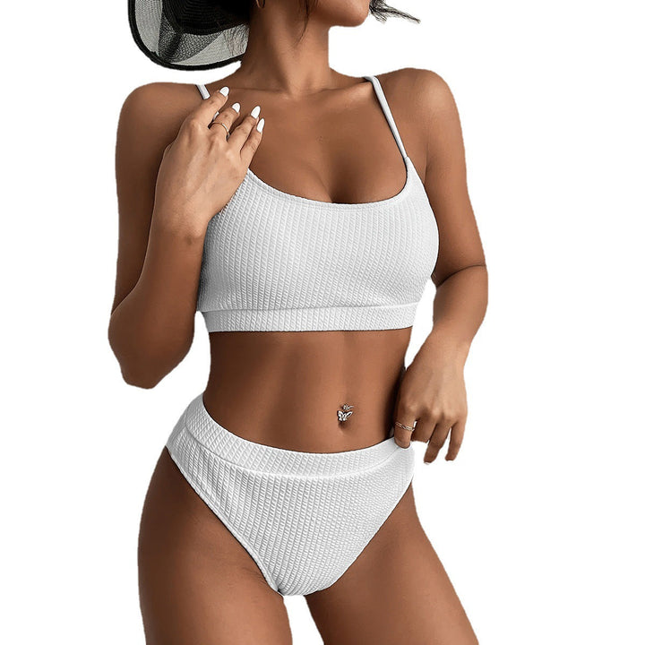 Mirla | Bikini Bekväm bikini med hög midja slips-Eva Jonsson