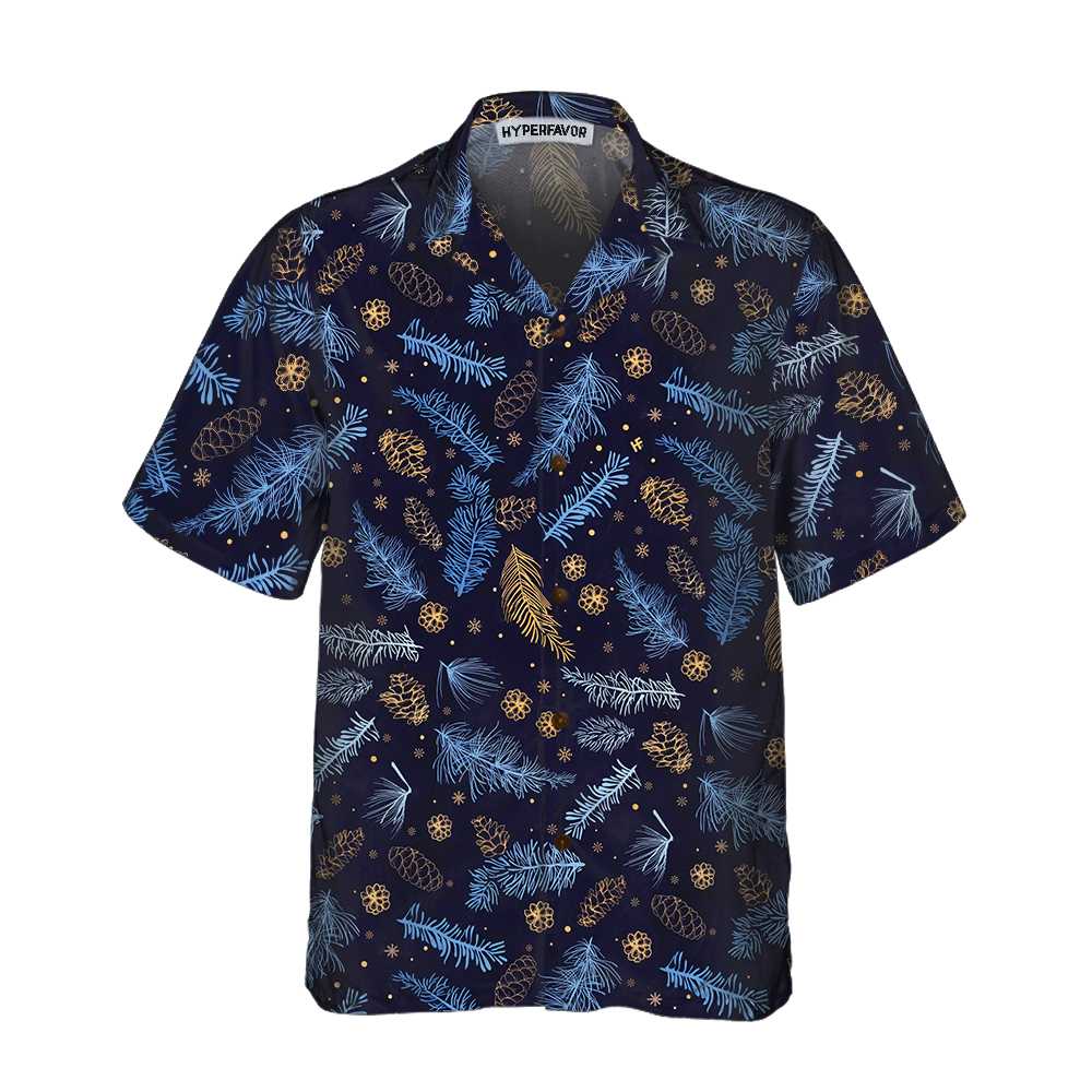Mirla | Blå-Vit Vinter Natur Hawaiian Shirt Festlig Julsärk Bästa Presenten För Julen-Eva Jonsson