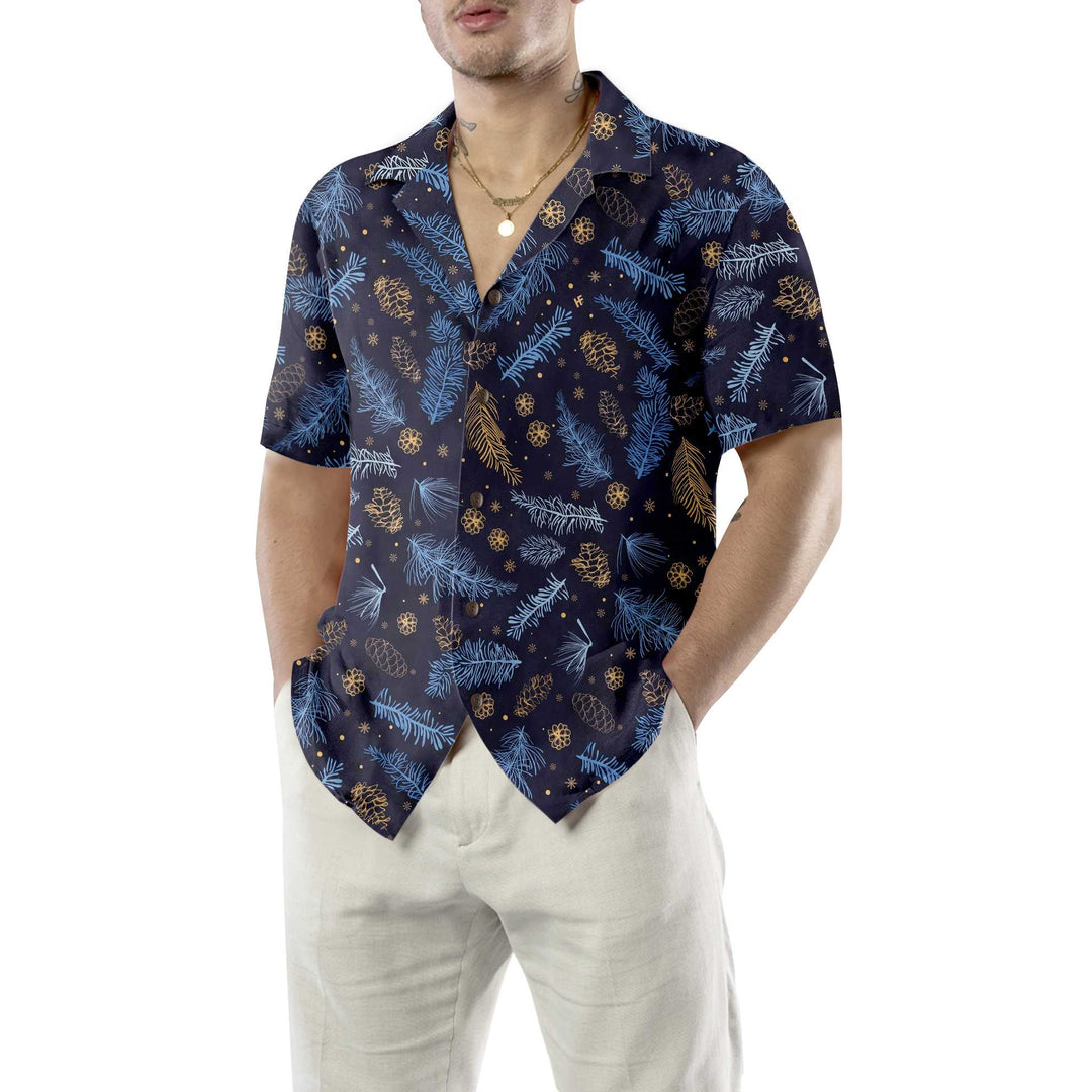 Mirla | Blå-Vit Vinter Natur Hawaiian Shirt Festlig Julsärk Bästa Presenten För Julen-Eva Jonsson