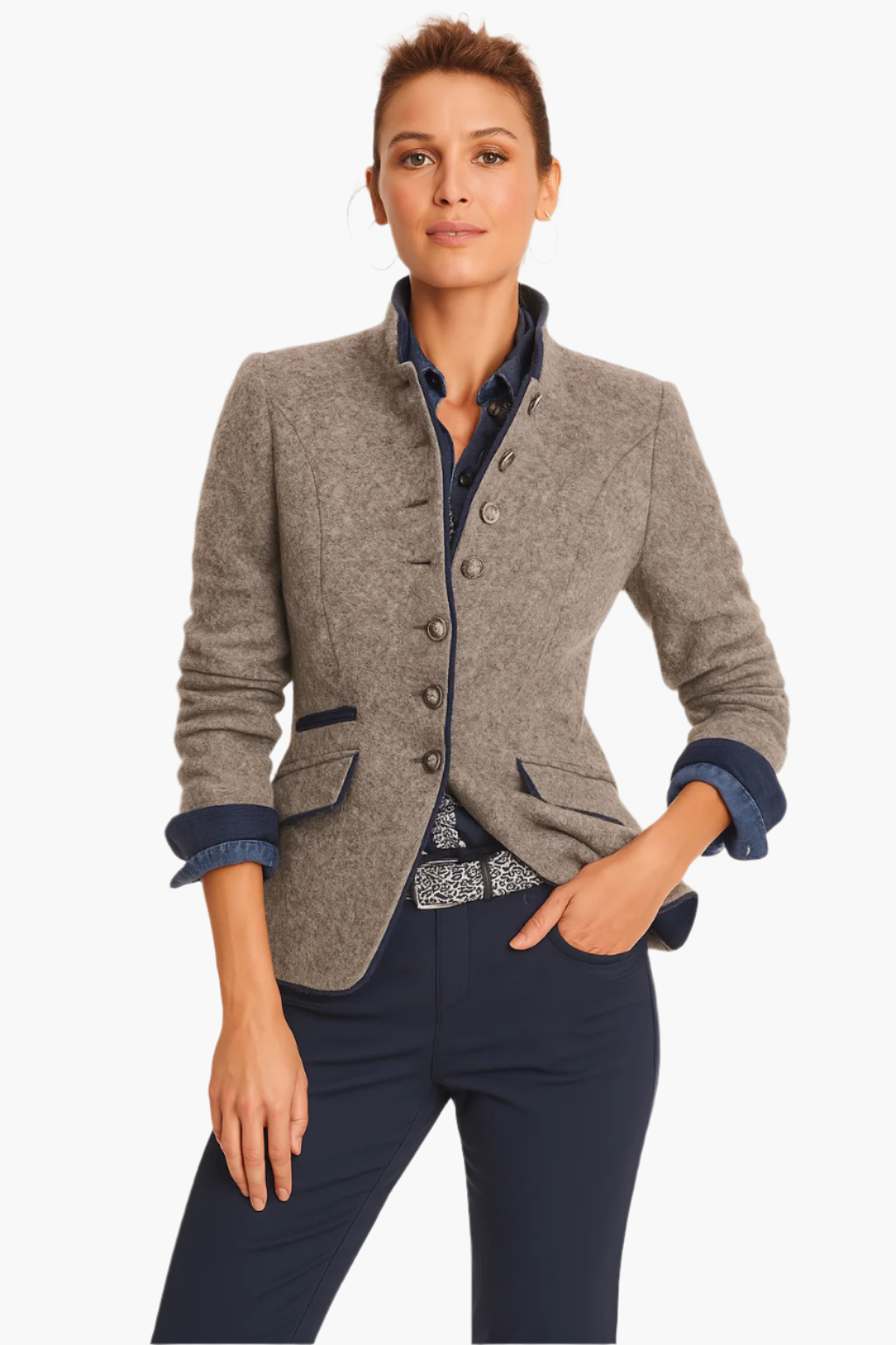 Mirla | Blazer Modern Business Elegans - Stilig Vardagsjacka för Kontor och Fritid-Eva Jonsson