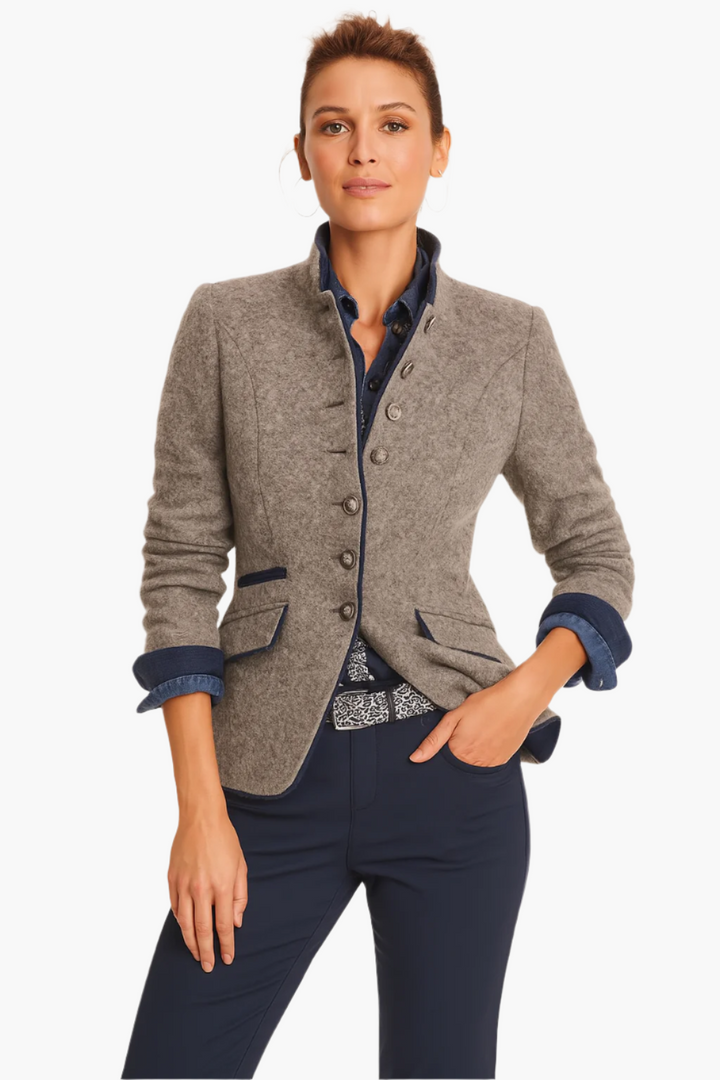 Mirla | Blazer Modern Business Elegans - Stilig Vardagsjacka för Kontor och Fritid-Eva Jonsson