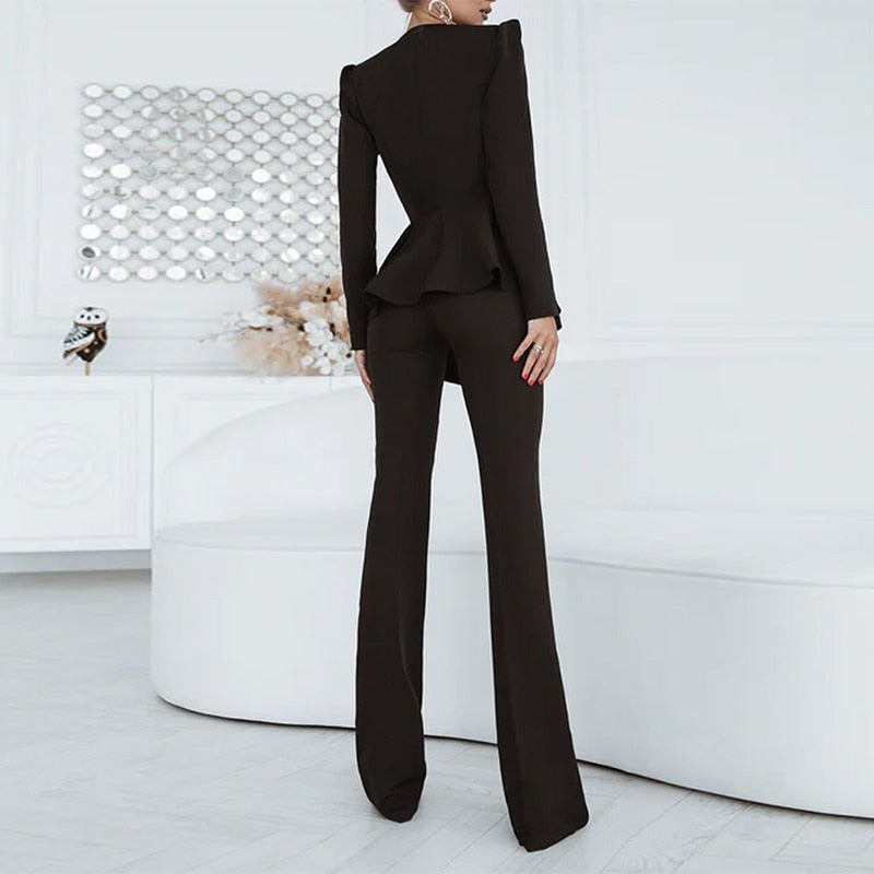 Mirla | Blazer Set Vit och Svart-Eva Jonsson