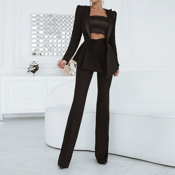 Mirla | Blazer Set Vit och Svart-Eva Jonsson