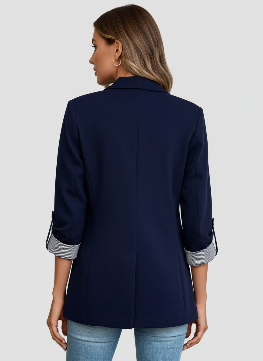 Mirla | Blazer med Smal Passform och En-Knapp-Stängning-Eva Jonsson