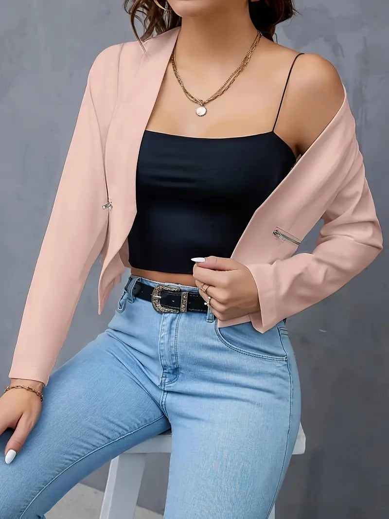 Mirla | Blazer med dragkedjefickor-Eva Jonsson