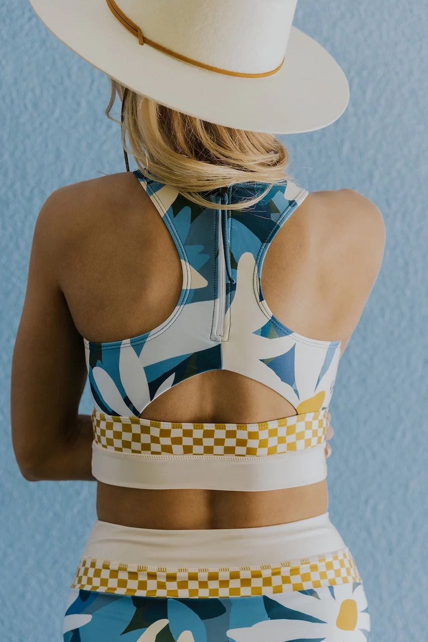 Mirla | Blommig Racerback Fördelaktig Bikini Set-Eva Jonsson