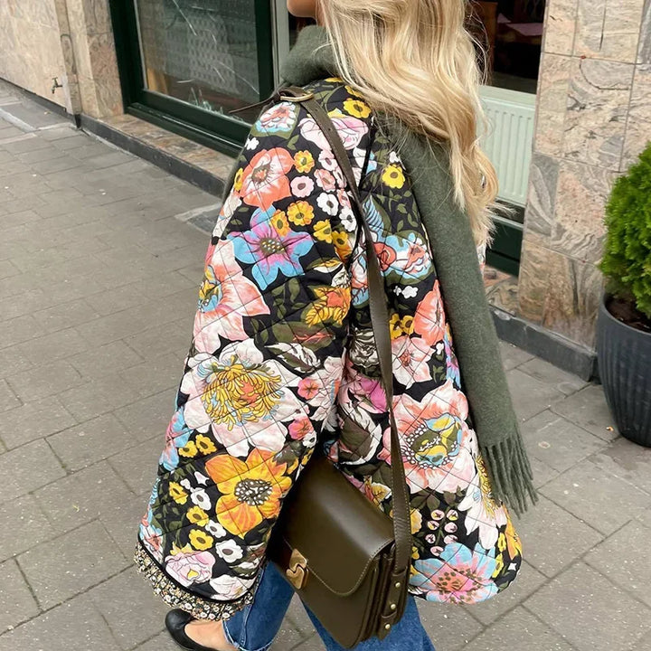 Mirla | Blommig Vadderad Kappa-Eva Jonsson