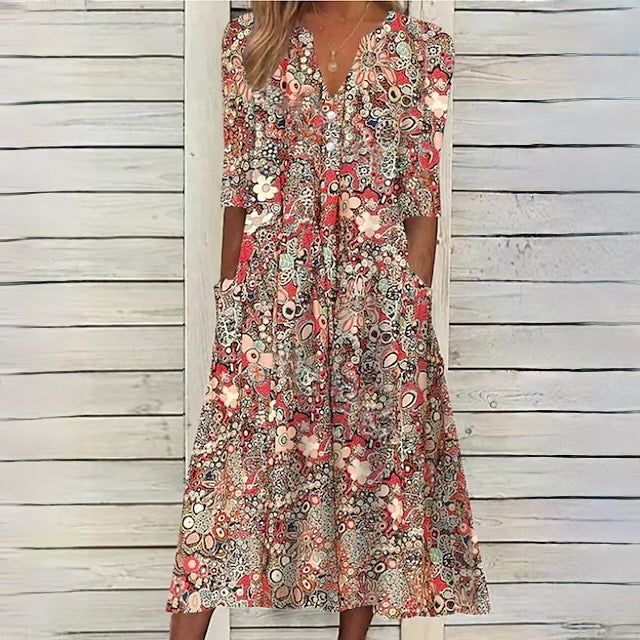 Mirla | Blommig klänning för den friska våren-Eva Jonsson