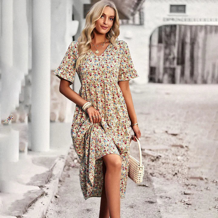 Mirla | Blommor Sommarklänning-Eva Jonsson