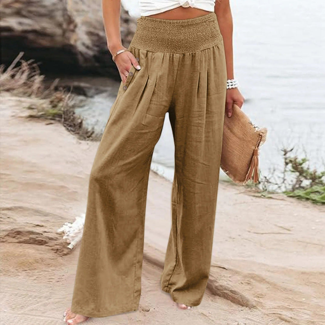 Mirla | Blomstrande sommarbyxor-Eva Jonsson