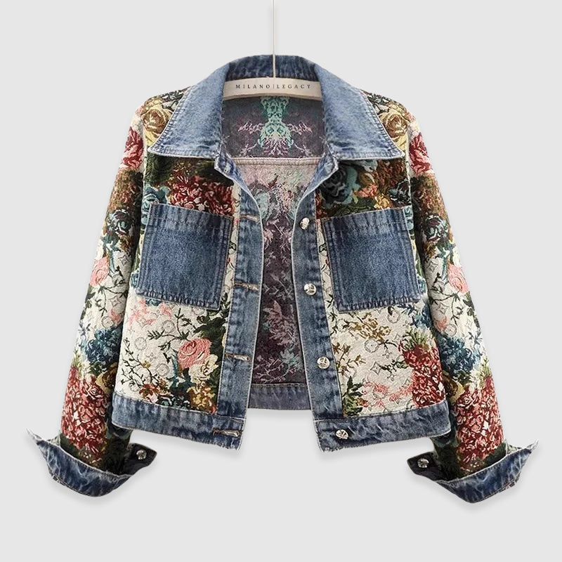 Mirla | Blossom Denim Jacka-Eva Jonsson