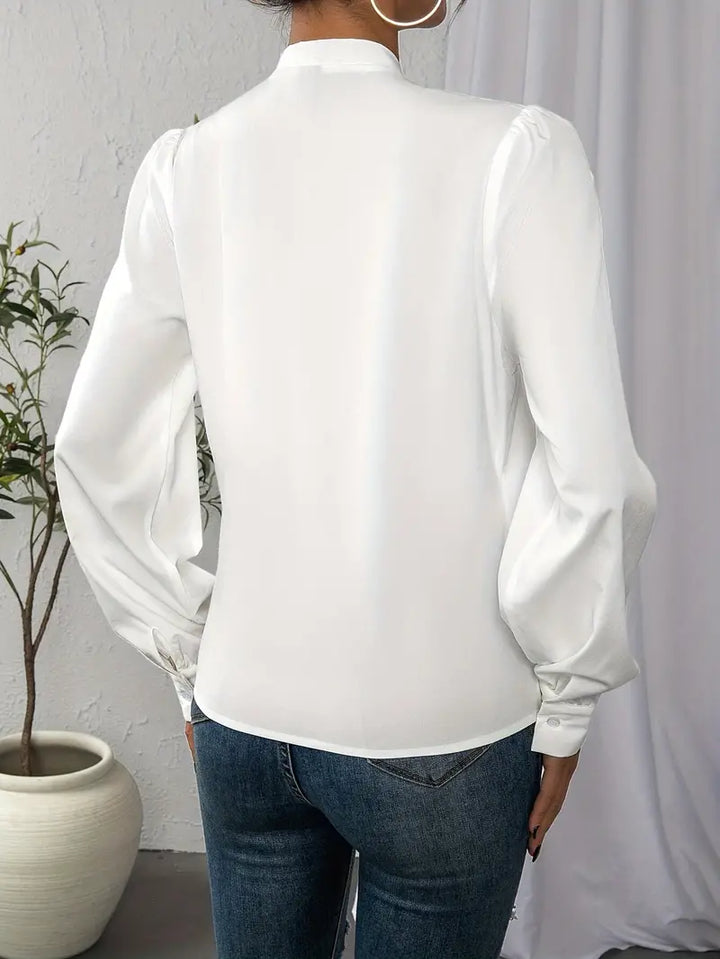 Mirla | Blus Elegant Långärmad Topp/Blus för Kvinnor-Eva Jonsson