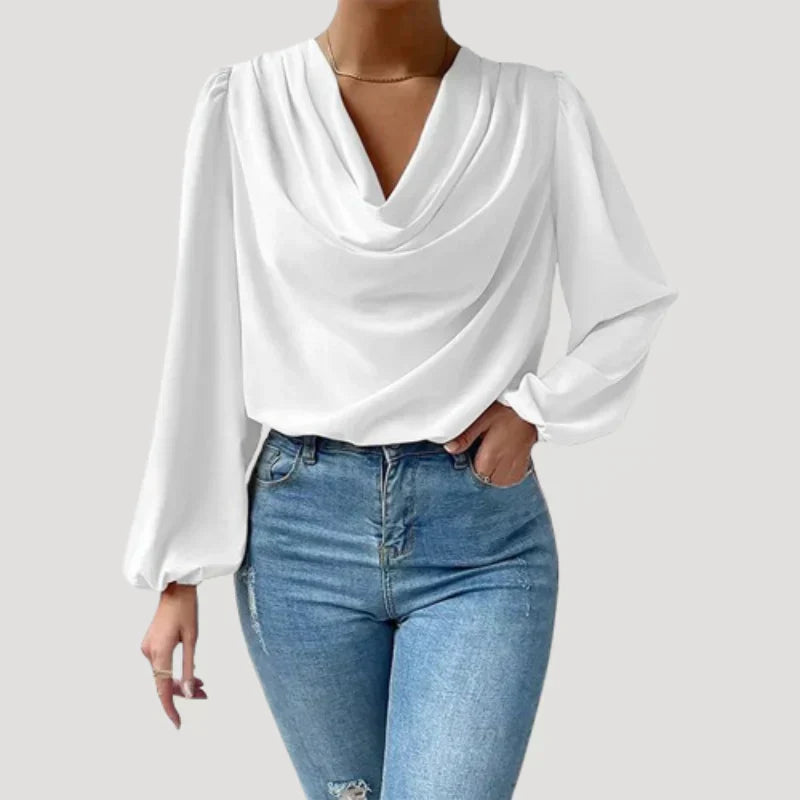 Mirla | Blus med V-ringning-Eva Jonsson