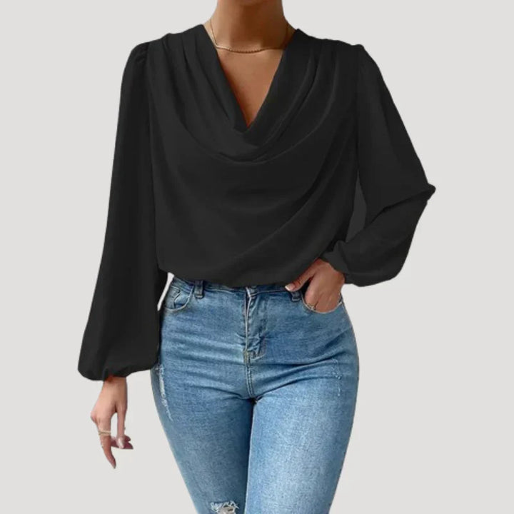 Mirla | Blus med V-ringning-Eva Jonsson