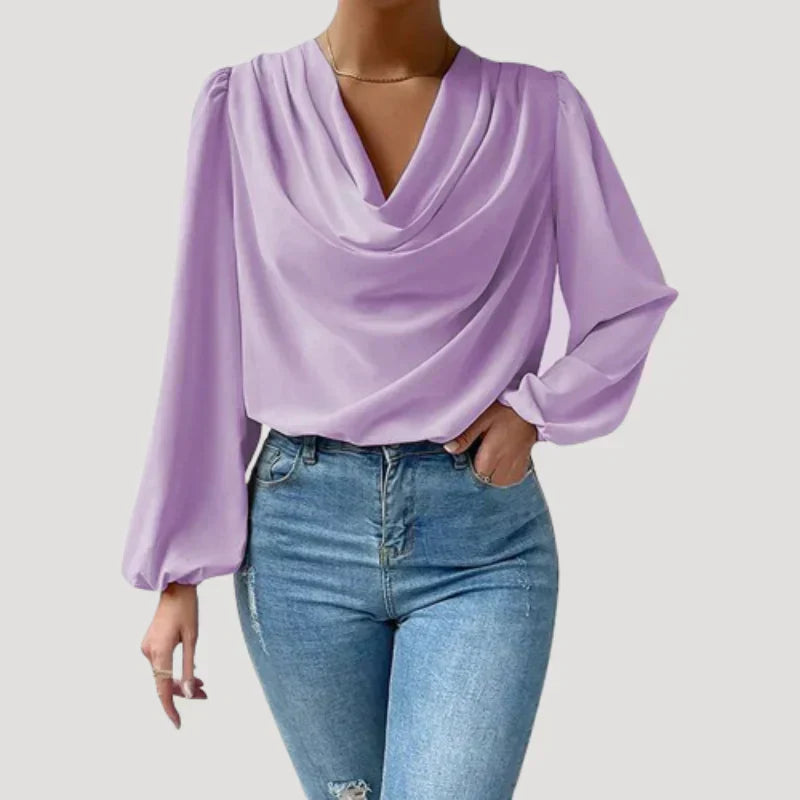 Mirla | Blus med V-ringning-Eva Jonsson