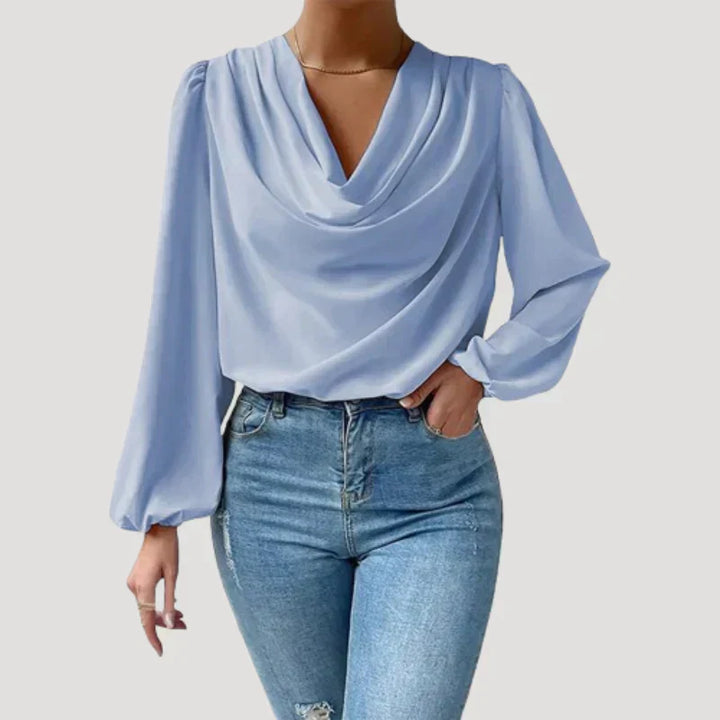 Mirla | Blus med V-ringning-Eva Jonsson