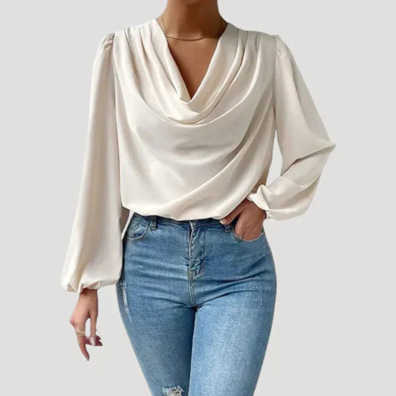 Mirla | Blus med V-ringning-Eva Jonsson