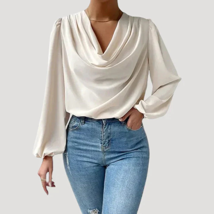 Mirla | Blus med V-ringning-Eva Jonsson