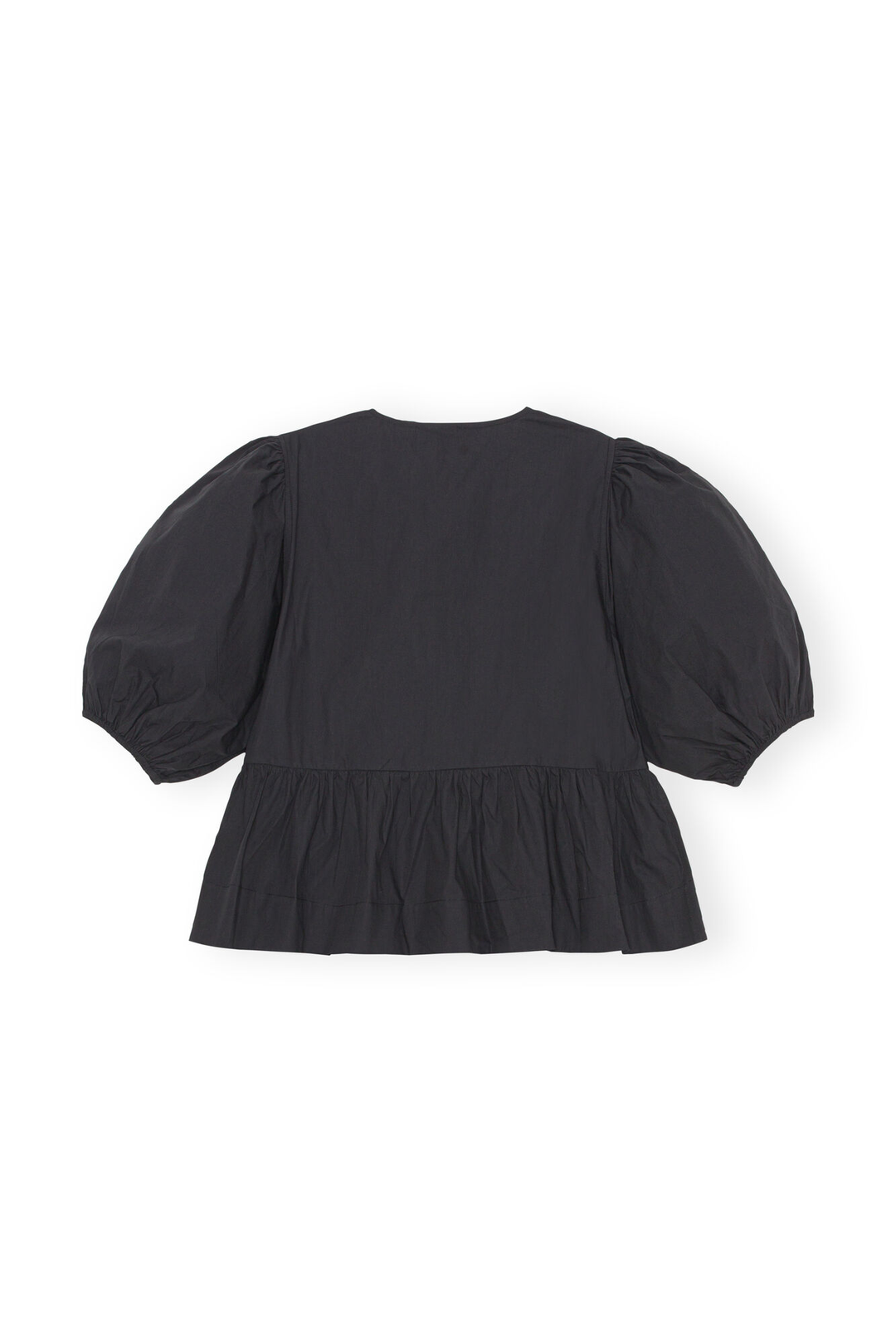 Mirla | Blus med puffärmar och slipsdetalj för damer-Eva Jonsson
