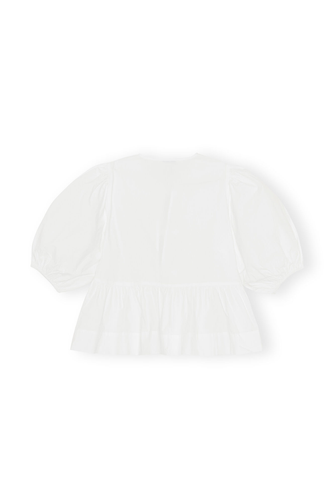 Mirla | Blus med puffärmar och slipsdetalj för damer-Eva Jonsson