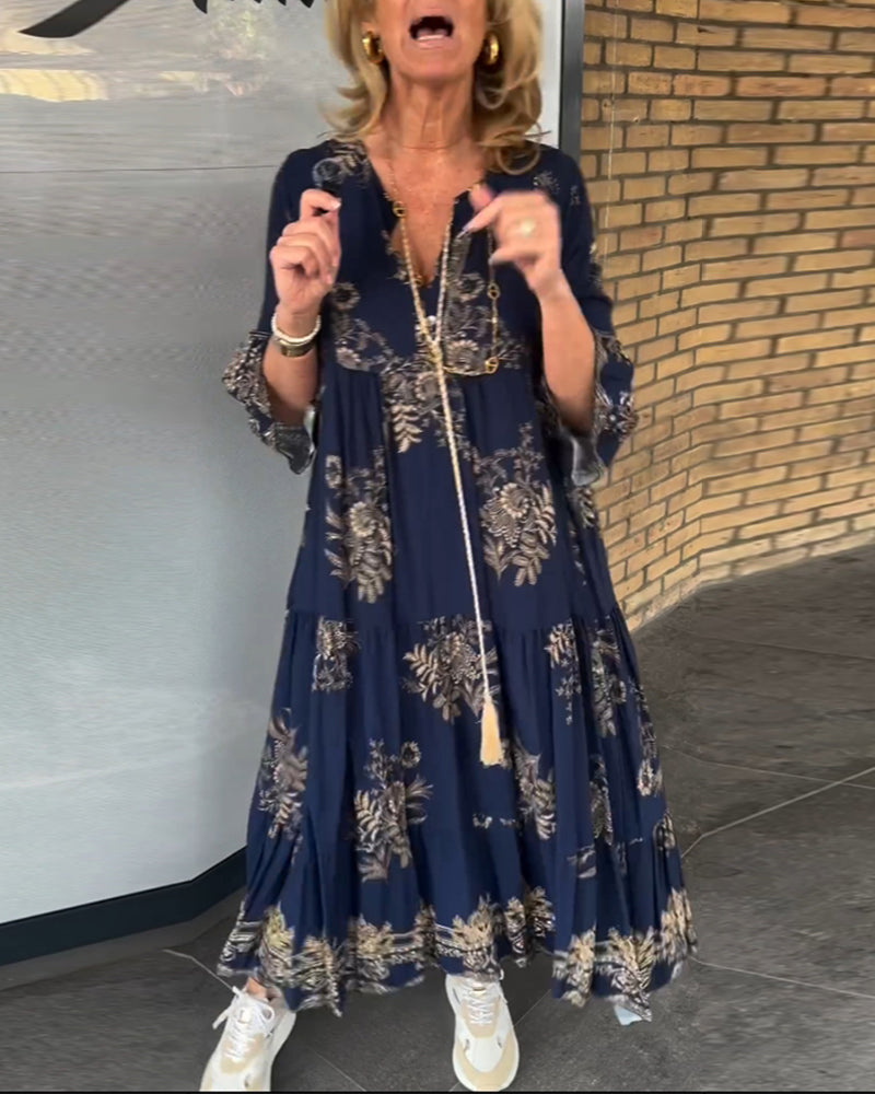 Mirla | Bohemian Chic I En Utsökt Maxi Klänning-Eva Jonsson