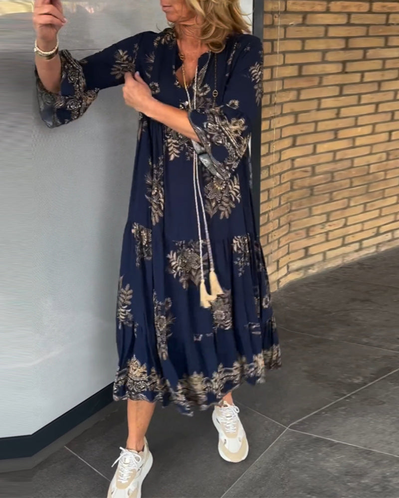 Mirla | Bohemian Chic I En Utsökt Maxi Klänning-Eva Jonsson