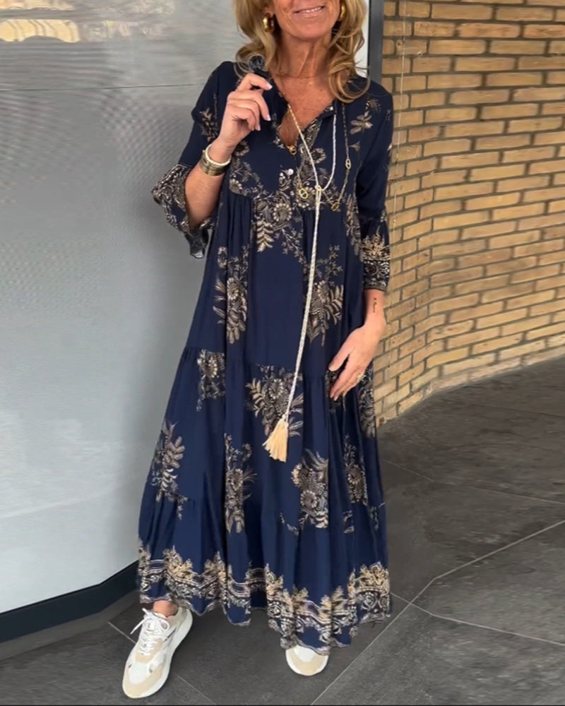 Mirla | Bohemian Chic I En Utsökt Maxi Klänning-Eva Jonsson