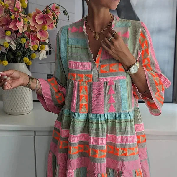 Mirla | Boho Chic Löst sittande klänning-Eva Jonsson