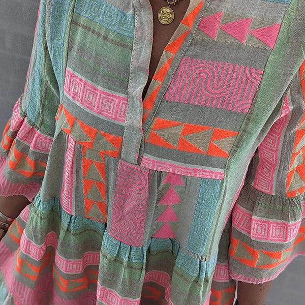 Mirla | Boho Chic Löst sittande klänning-Eva Jonsson