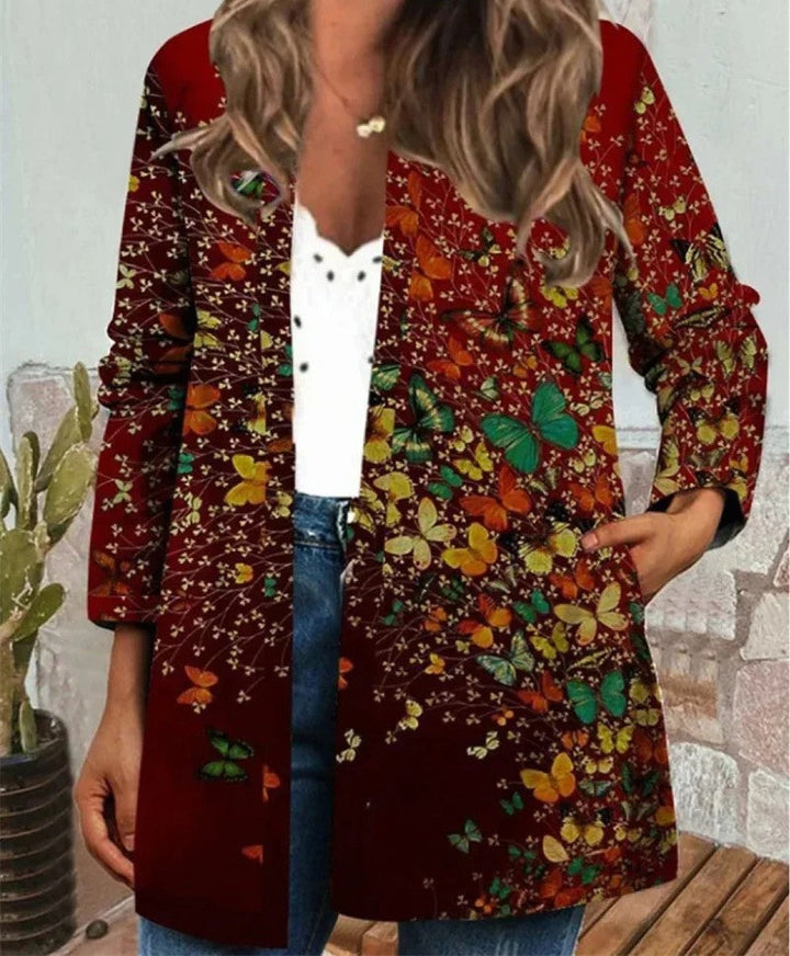 Mirla | Boho-Jacka med Färgglad Mönster-Eva Jonsson