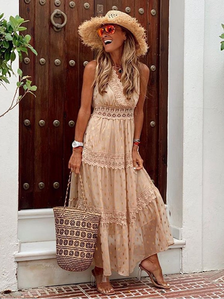 Mirla | Boho stil klänning-Eva Jonsson