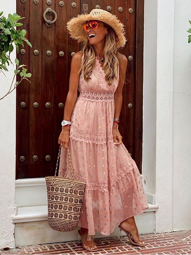 Mirla | Boho stil klänning-Eva Jonsson