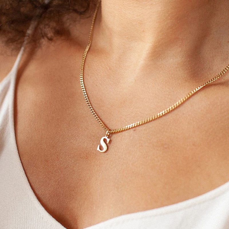 Mirla | Bokstäver All Match 14K Rostfritt Stål Halsband-Eva Jonsson