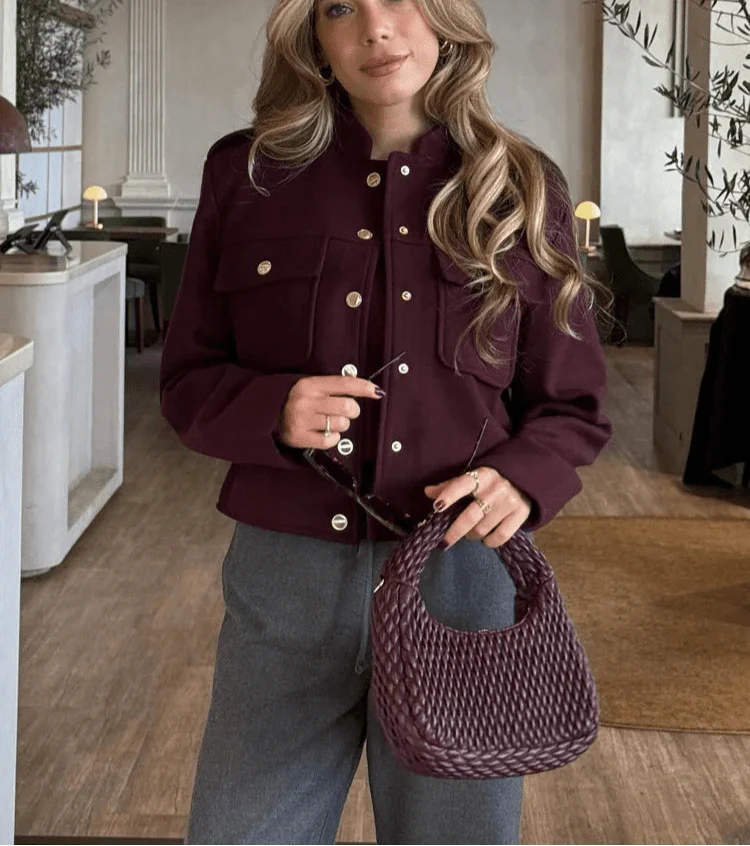Mirla | Bombarjacka med Gyllene Detaljer-Eva Jonsson