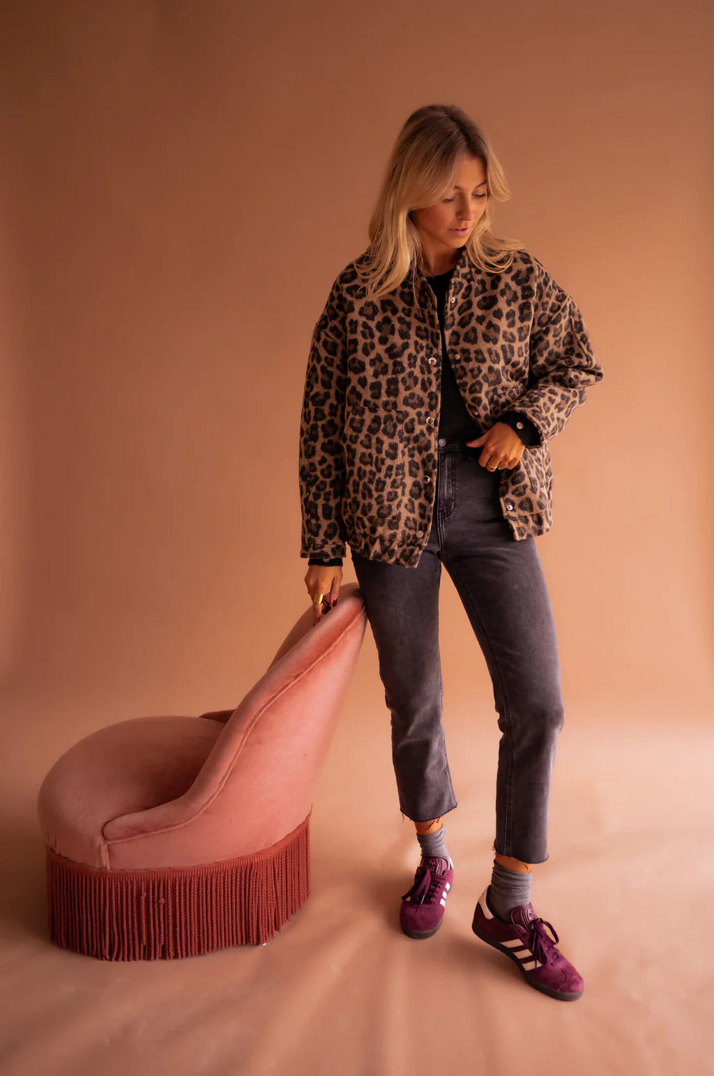 Mirla | Bomber Leopardmönster-Eva Jonsson