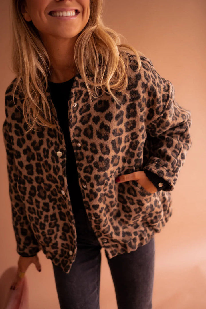 Mirla | Bomber Leopardmönster-Eva Jonsson