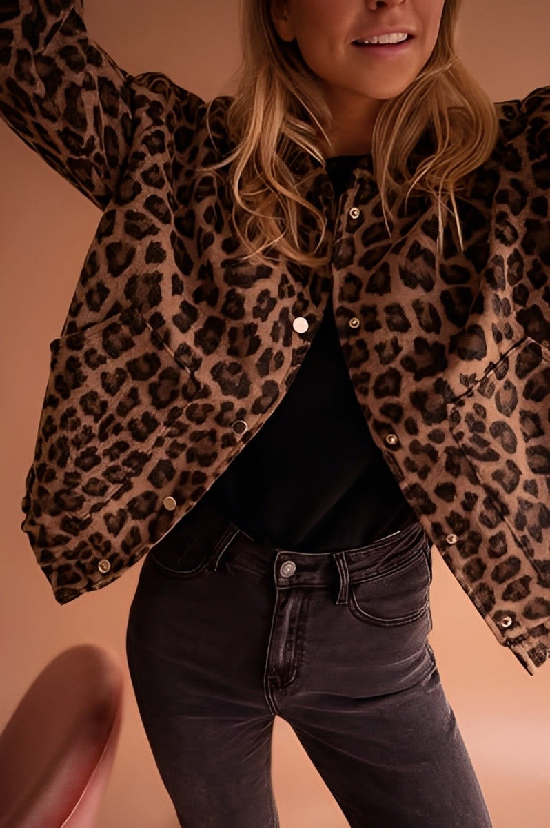 Mirla | Bomber Leopardmönster-Eva Jonsson