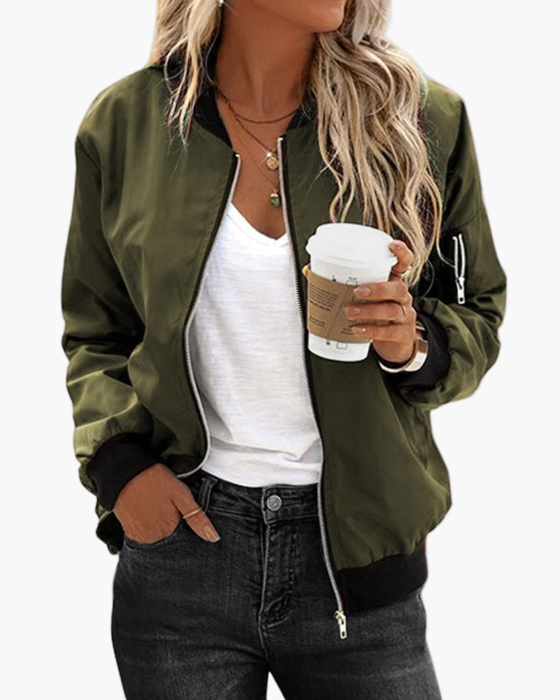 Mirla | Bomberjacka Casual Streetwear - Klassisk Vardagsstil för Fritid och Utevistelse-Eva Jonsson