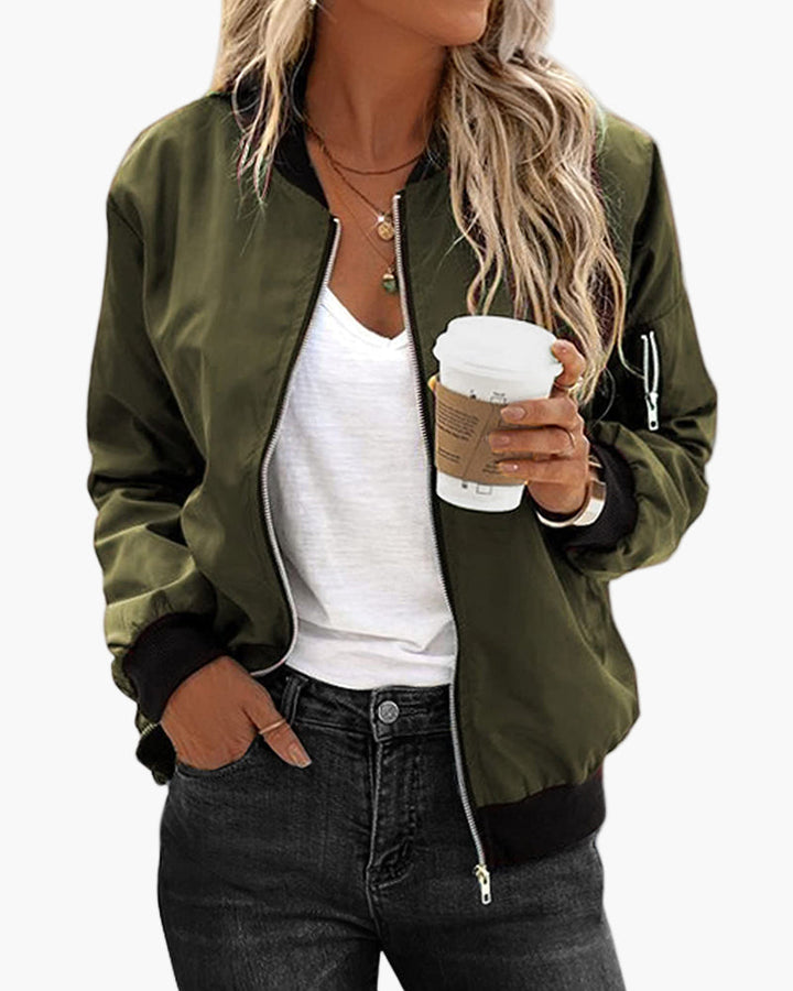 Mirla | Bomberjacka Casual Streetwear - Klassisk Vardagsstil för Fritid och Utevistelse-Eva Jonsson